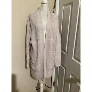 Express Cardigan Sweater Womens Small Knit Open Front Long Sleeve Pockets Cozy